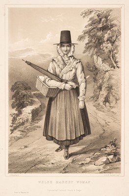 Lot 165 - Welsh Costume. Four Costume Prints, circa 1860