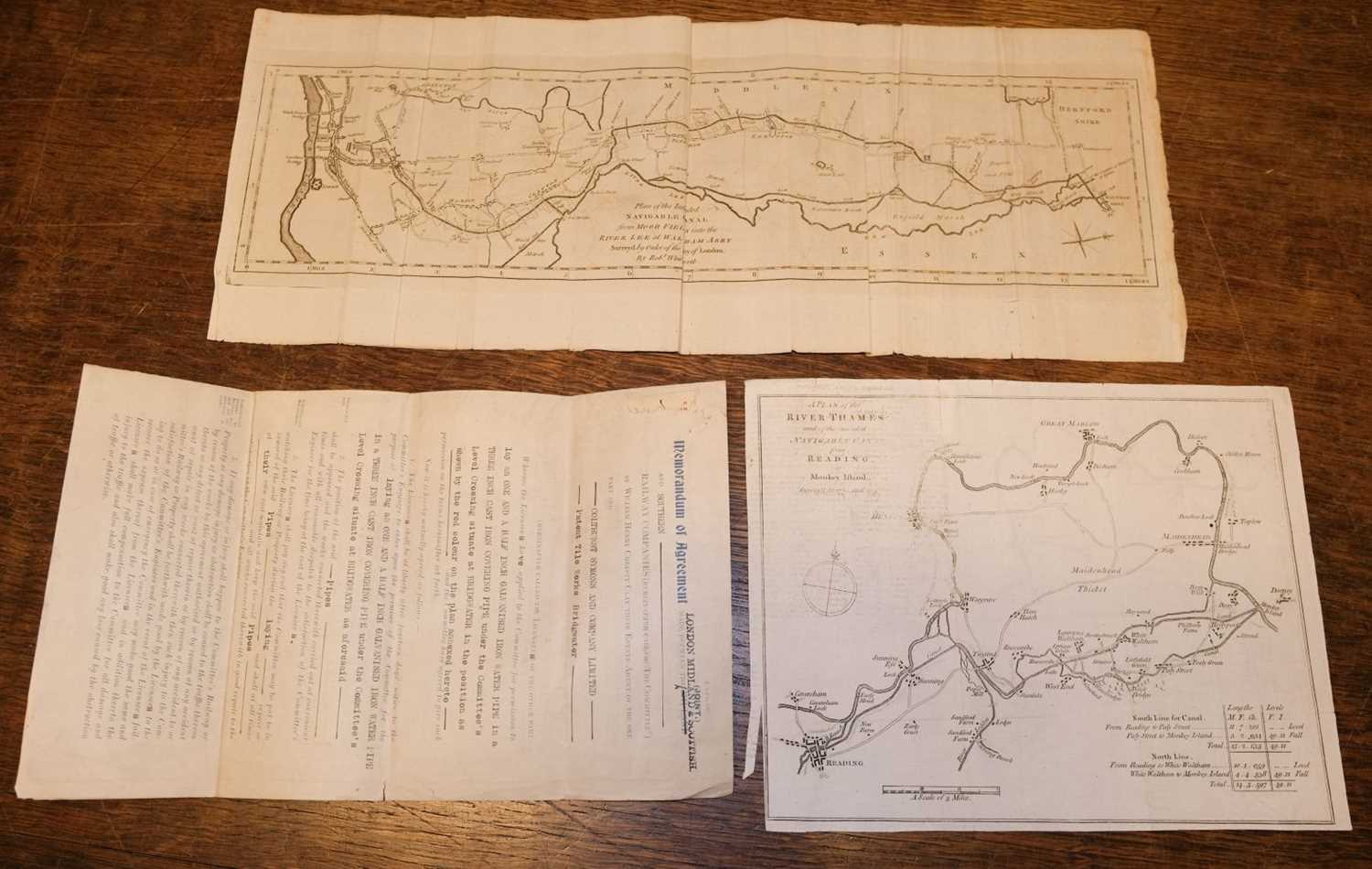Lot 7 - Canal and River Maps. A Collection of