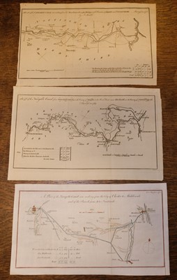 Lot 7 - Canal and River Maps. A Collection of approximately 23 maps, mostly 18th century