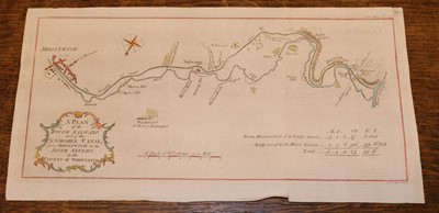 Lot 7 - Canal and River Maps. A Collection of approximately 23 maps, mostly 18th century