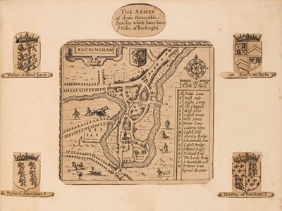 Lot 59 - Speed (John). An Album of Town plans excised from maps, [1611 or later]