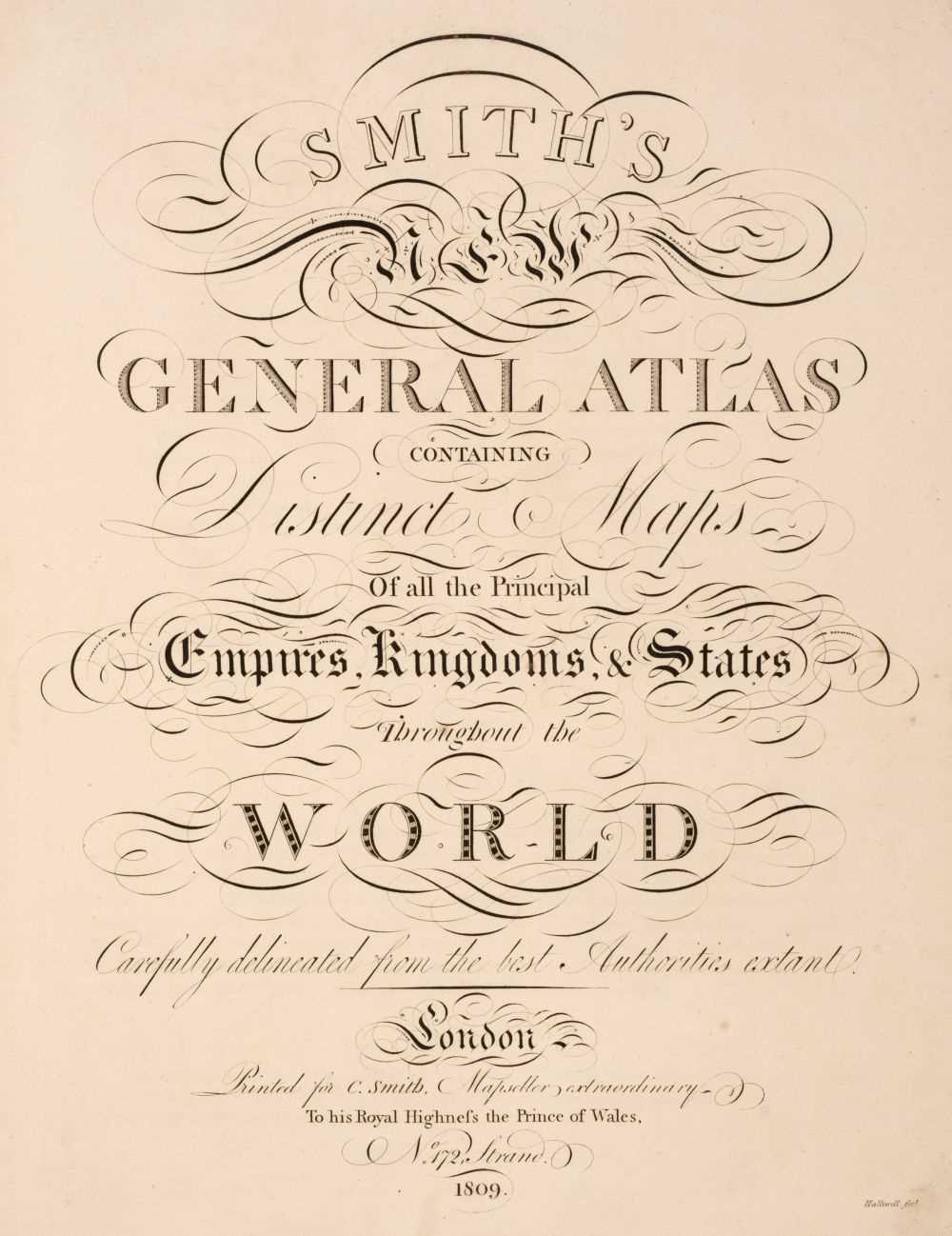 Lot 40 - Smith (Charles). Smith's New General Atlas containing Distinct Maps..., 1809