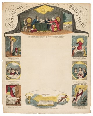 Lot 409 - Juvenile Writing Sheets. Three hand-coloured engraved sheets, 1820s