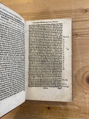 Lot 25 - [Pilkington, James]. The burnynge of Paules church in the yeare of oure Lord 1561, 1563