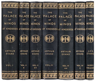 Lot 377 - Evans (Arthur). The Palace of Minos, 7 volumes, 1st edition, 1921-36