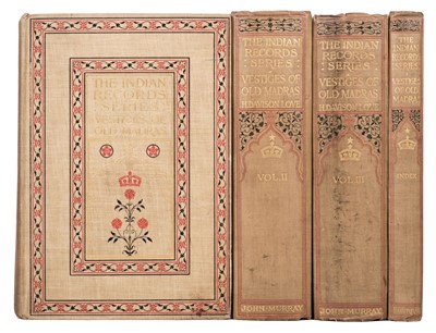 Lot 25 - Love (Henery Davison). Vestiges of Old Madras, 4 volumes, 1913
