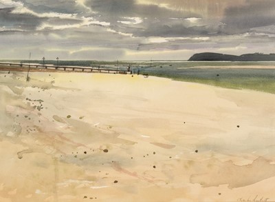 Lot 218 - Bartlett (Charles, 1921- 2014). Beach Ferry Side, watercolour on paper