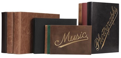 Lot 184 - Albums, Guest & Music Books. A selection of brand new bindings by the Bindery Shop of Ludlow