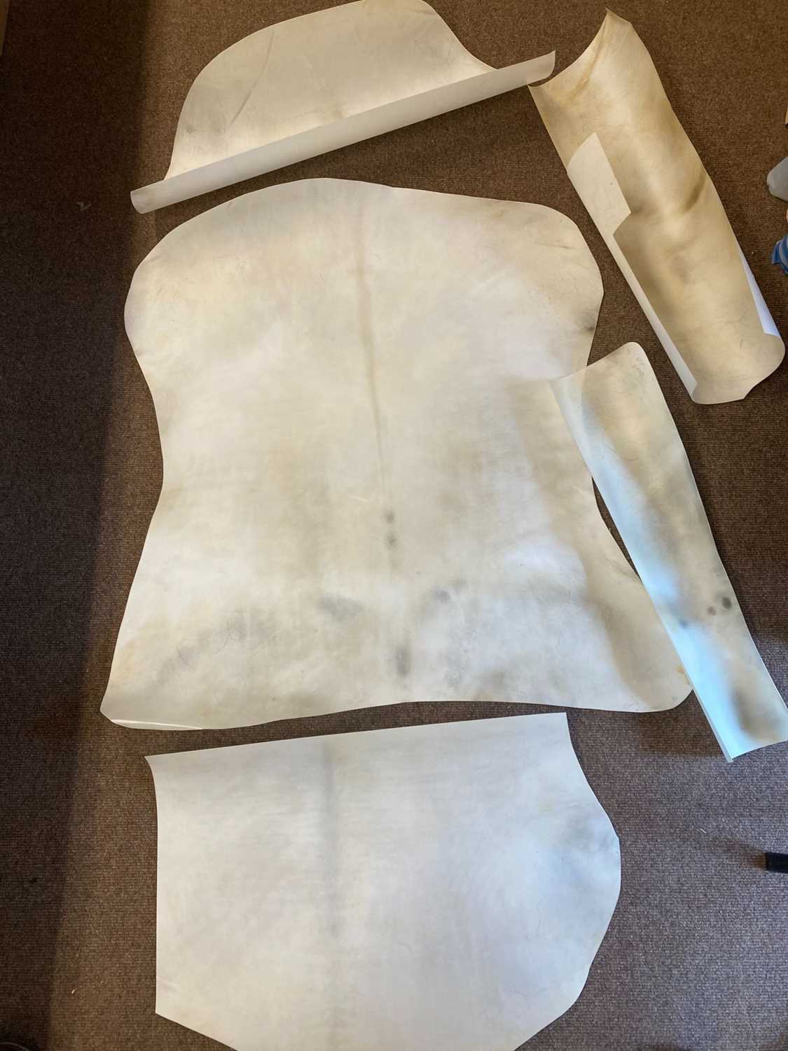 Lot 221 Vellum and goatskin leather. A selection of