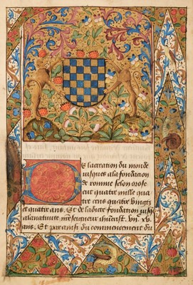 Lot 2 - French Manuscript. Histoire de France, manuscript on vellum, French, c. 1470s