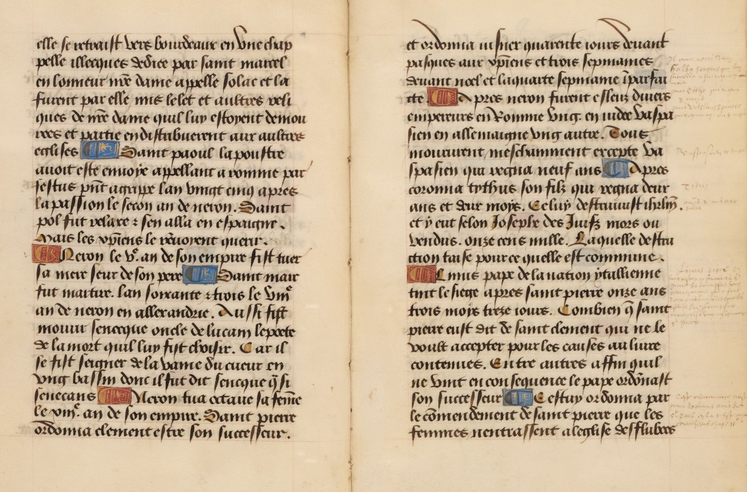 French Monoscript Lot 2 - French Manuscript. Histoire de France,