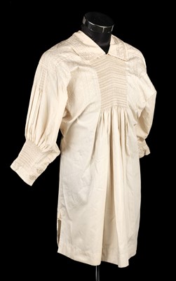 Lot 407 - Clothing. A prize-winning traditional shepherd's smock, circa 1960, & other items