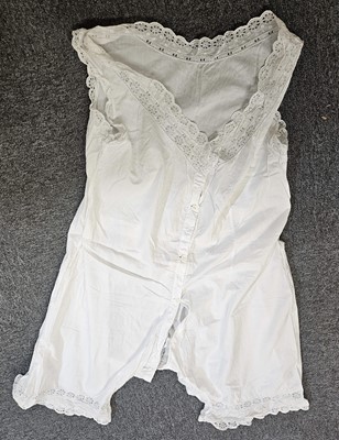 Lot 407 - Clothing. A prize-winning traditional shepherd's smock, circa 1960, & other items