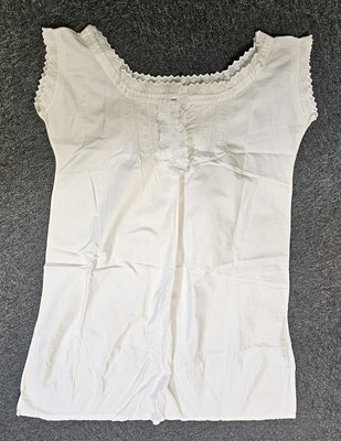 Lot 407 - Clothing. A prize-winning traditional shepherd's smock, circa 1960, & other items
