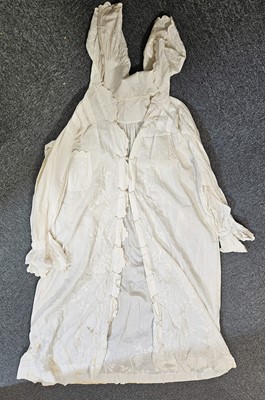 Lot 407 - Clothing. A prize-winning traditional shepherd's smock, circa 1960, & other items
