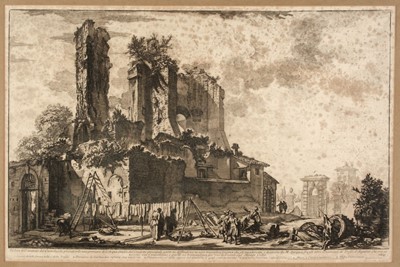 Lot 126 - Piranesi (Giovanni Battista, 1720 - 78). Veduta dell' avanzo del Castello..., Paris, [1835 - 39]