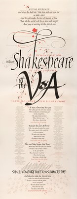 Lot 190 - Gallacher (Ethna, 1940-2018). William Shakespeare at the V&A. A demonstration of calligraphy
