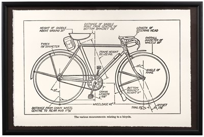 Lot 187 - Cycling Prints. A selection of cycling-themed prints produced by The Bindery Shop, Ludlow