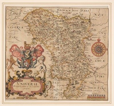 Lot 51 - Saxton (Christopher & Hole. G. & Kip W.). Derby, Leicester and Warwickshire, circa 1610