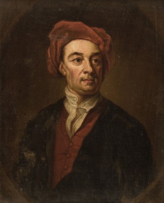 Lot 42 - After Godfrey Kneller, Portrait of Jean-Baptiste Monnoyer, oil on canvas
