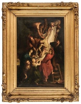 Lot 36 - After Peter Paul Rubens (1577-1640). The Descent from the Cross, after 1614, oil on canvas