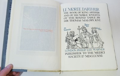 Lot 516 - Flint (William Russell, illustrator). Le Morte D'Arthur, 4 volumes, 1910-11