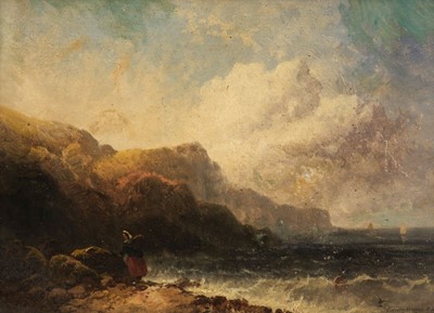 Lot 136 - Hayes (Edwin, 1820–1904). On the Essex Coast, oil on board, signed