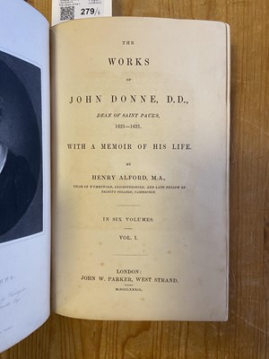 Lot 279 - Donne (John). The Works of John Donne, 6 volumes, 1839