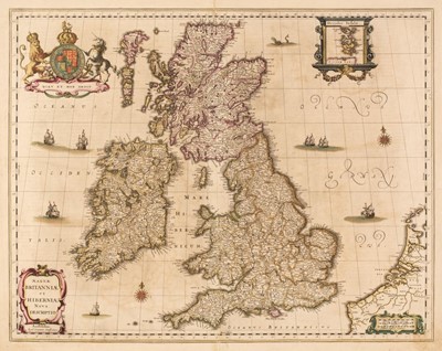 Lot 5 - British Isles. Jansson (Jan), Magnae Britanniae et Hibererniae Nova Descriptio, circa 1646