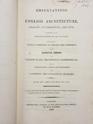 Lot 328 - Architecture. A collection of 19th century & modern architecture reference