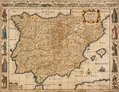 Lot 58 - Spain. Speed (John), Spaine Newly Described..., Thomas Bassett & Richard Chiswell [1676]