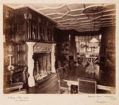 Lot 3 - Architectural Photography. An album containing 64 mounted albumen print photographs, c. 1880s