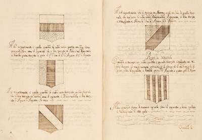 Lot 317 - Italian heraldry manuscript. Regole di Blasone compendiate per il Nobilissimo Colleggio di Parma