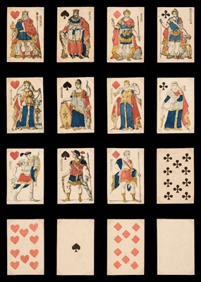 Lot 317 - French playing cards. Gatteaux Empire design, unknown maker, 1811, & 2 others