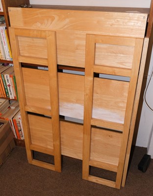 Lot 225 - Folding Bookshelves. 3 modern book fair-style folding shelf units