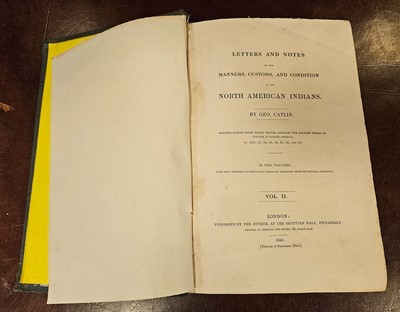 Lot 6 - Catlin (George). North American Indians, 2 volumes, 2nd edition, 1841