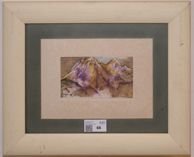 Lot 66 - Attributed to Howard Thomas Sommervell (1890-1975). Mountain Sketch