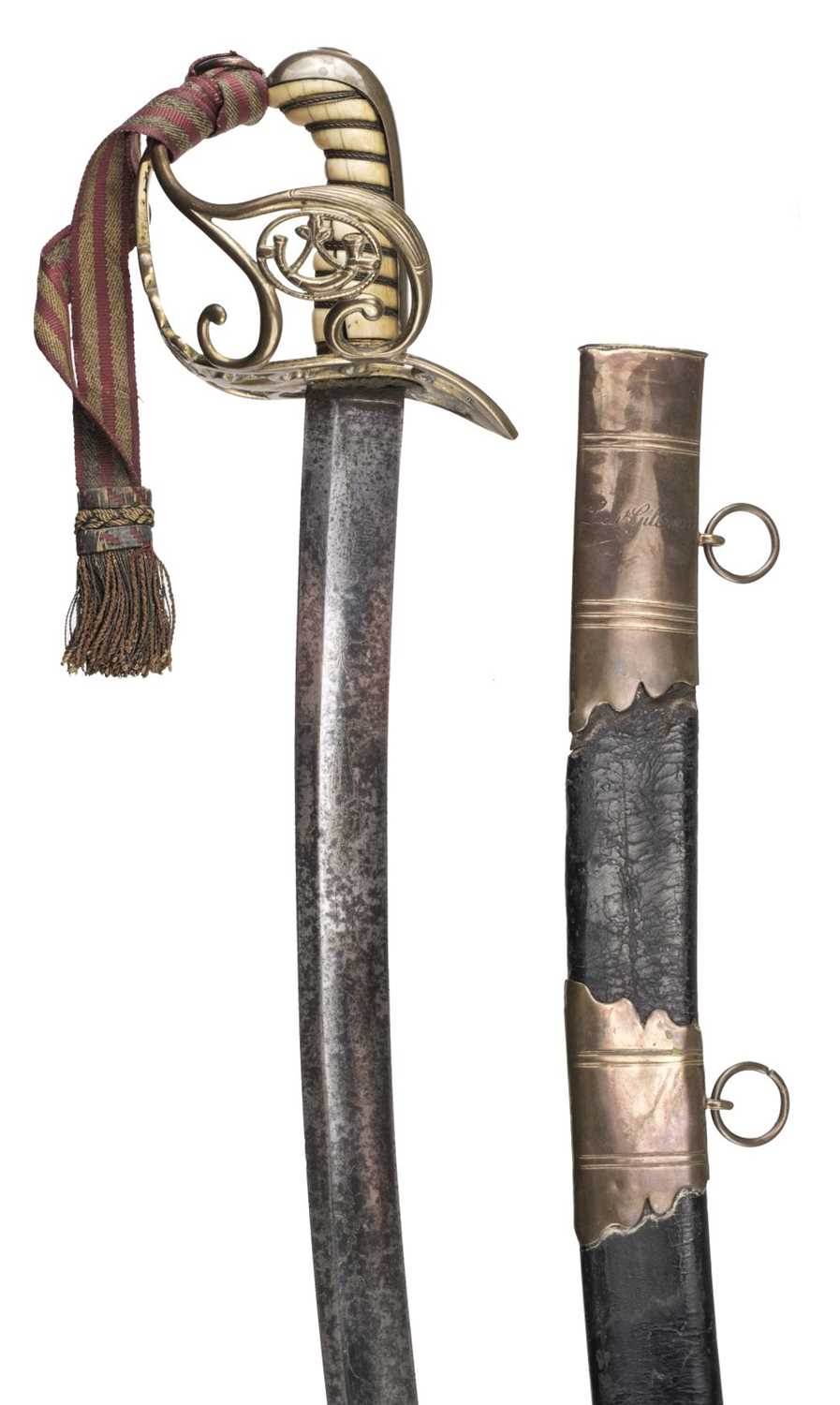 Lot 333 - Irish Sword. A George III Irish Light Infantry sword, circa 1780