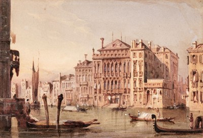 Lot 105 - British School. Titian’s House, Venice, circa 1839-1840, watercolour