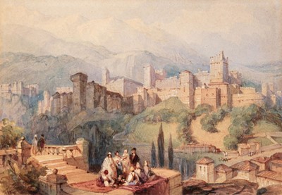 Lot 192 - British School. The Alhambra, circa 1839-1840, watercolour