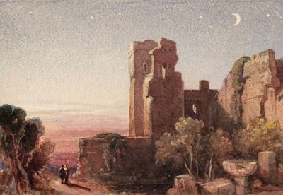 Lot 104 - British School. Tower of the Seven Vaults of Alhambra, circa 1839-1840, watercolour