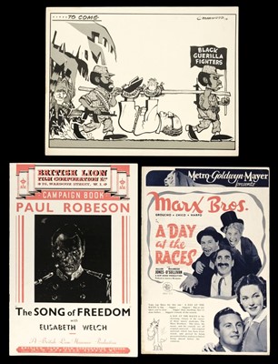 Lot 169 - Film and TV ephemera. A large quantity of ephemera relating to film, TV, poster design