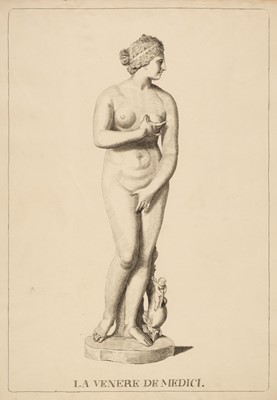 Lot 32 - Academy Studies after the Antique. A collection of 17 ink drawings, circa 1795-1800