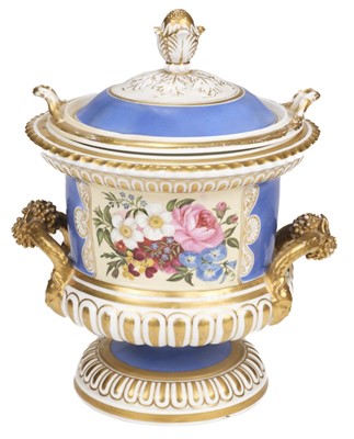 Lot 246 - Worcester. A Chamberlains Worcester porcelain ice-pail by E.A. Woosnom 1834