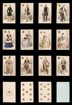 Lot 312 - French costume playing cards. Cartes parisiennes, Paris: [for] Le Caméléon, circa 1850