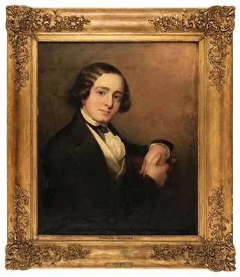 Lot 160 - English School. Portrait of Charles Dickens as a young man, 1840