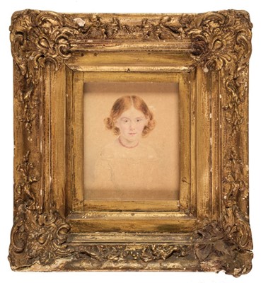 Lot 108 - Horsley (J.J, early 19th century). Portraits of Two Young Girls, 1840