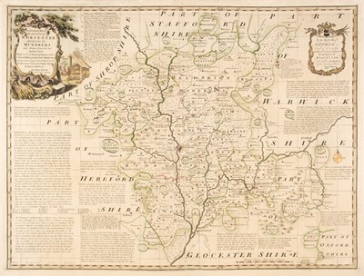 Lot 254 - Worcestershire & Warwickshire. A collection of 29 maps, 17th - 19th century