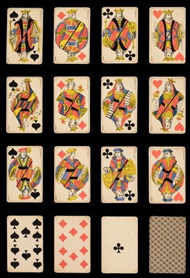 Lot 313 - French playing cards. Belgian-Genoese pattern, Lunéville: Bony, circa 1890, & 12 others