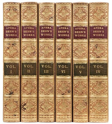 Lot 321 - Behn (Aphra). The Plays, Histories, and Novels, 6 volumes, 1871